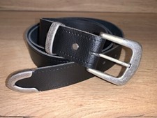 Black Belt Leather Antique