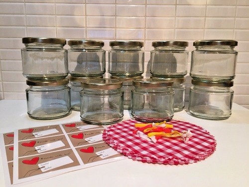 12x jam making jars - jam, jars,