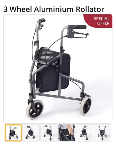 Tri wheel walker - wheel, walker/rolater