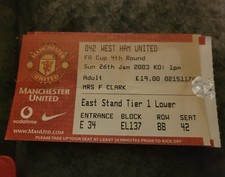 Manchester United V West Ham United 2003