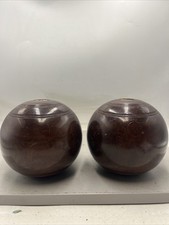 Vintage lawn bowling balls Taylor Rolph Imp Brand H x2