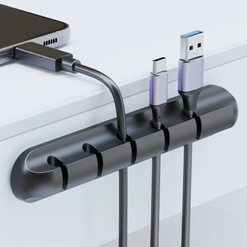 Adhesive cable holder - cable, clips
