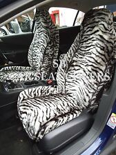 i - TO FIT A MINI COUNTRYMAN PARK LANE CAR,FRONT SEAT COVERS,SILVER FAUX FUR