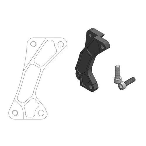 Front brake disc mounting