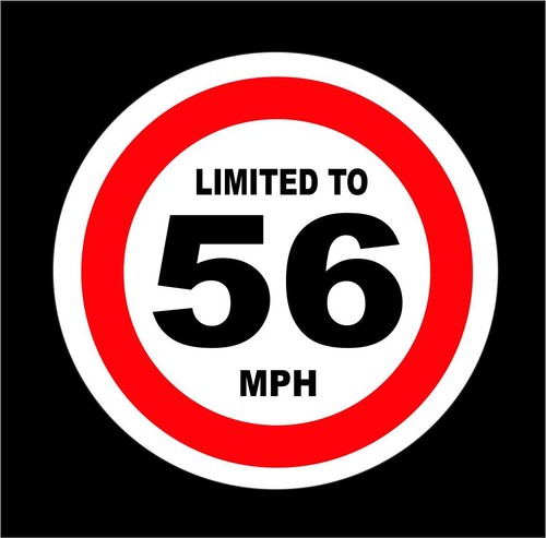 Speed restriction stickers - restriction,