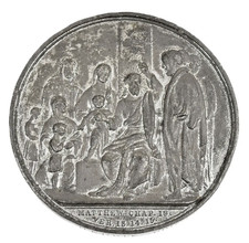 Antique Old St Johns Church Deritend 1901 Sunday School Perfect Attendance Medal