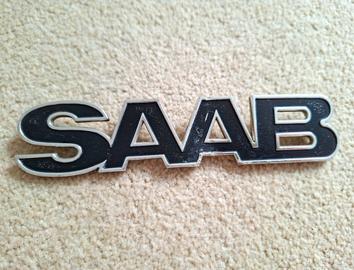 Saab metal badge emblem - 99,