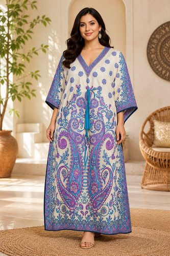 Women kaftan maxi dress loose - women,