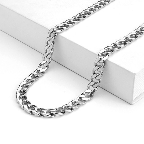 Titanium steel cuban - titanium, link