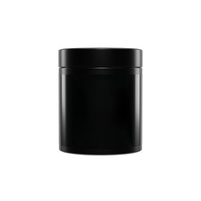 Bulk black matt glass - black, jars