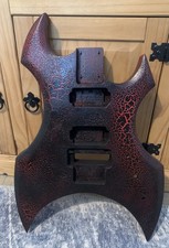 Warlock Style Guitar Body Red