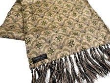 Men’s Sammy Tootal Style Vintage Scarf 60's Patterned Dapper Mod Retro Fringed