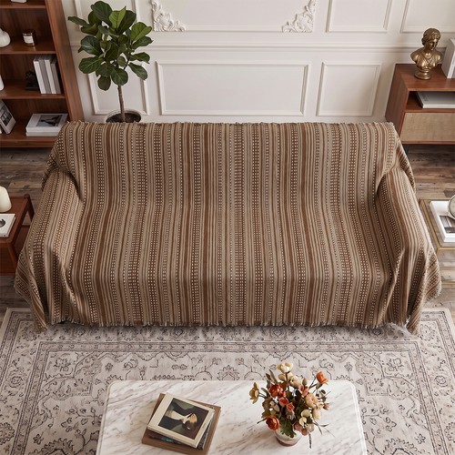 Boho chenille sofa throw - boho,