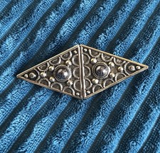 Vintage Brooch Silver Tone