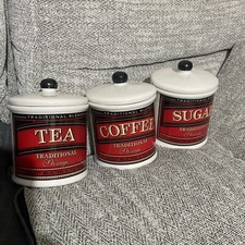 Vintage RAYWARE Fine Porcelain Traditional Storage Jar. Tea / Coffee / Sugar