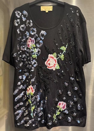 Frank saul black festive top - black,