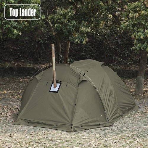 Fireproof person winter - person, tent
