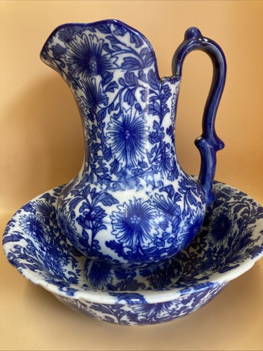 Large victoria jug and bowl - jug,