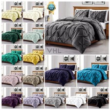 Pintuck Duvet Cover Set