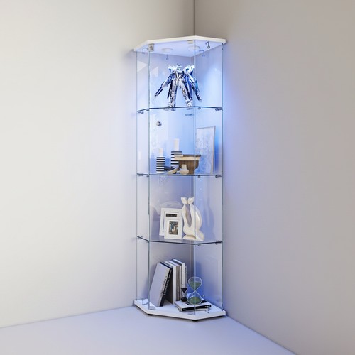 Corner glass display cabinet - display,