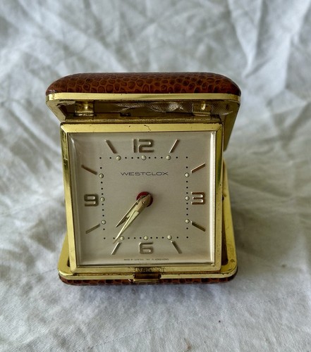 Vintage travel alarm clock - vintage,