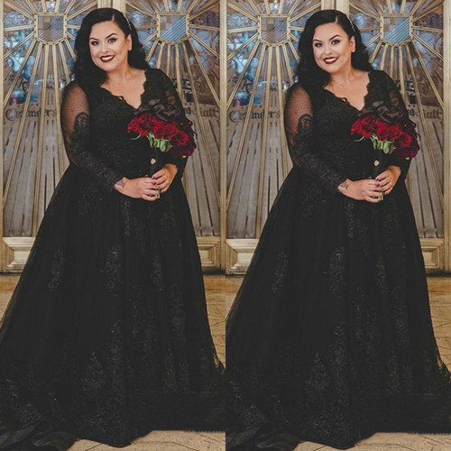 Gothic wedding dresses black - gothic,