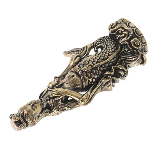 Mini brass mermaid - brass,