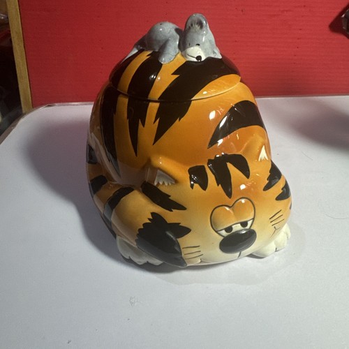 Vintage ceramic ginger tabby - ceramic,