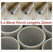 5 x 80cm Lengths PLASTIC PERCH 22mm for CAGE / AVIARY Budgie, Cockatiel Birds
