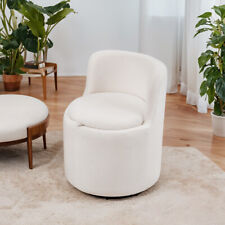 Sherpa Fabric Swivel Accent