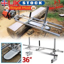 Portable Chainsaw Mill Planking Milling Lumber 14" to 36" Guide Bar Chain Saw UK