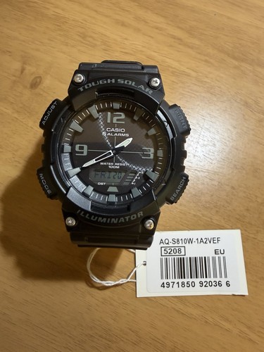 Casio men black resin strap - men's,