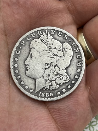 1889 morgan silver dollar - silver,