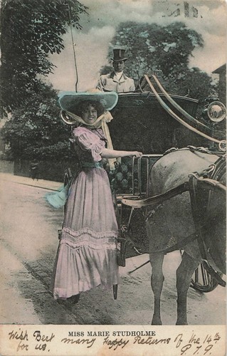 Antique edwardian horse - edwardian,