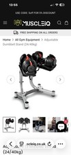Bow flex 10-90lbs Adjustable dumbells & Bowflex stand