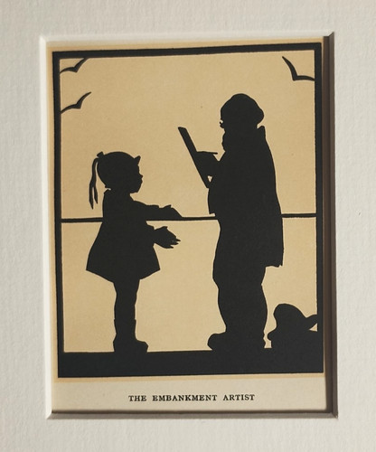 Antique miniature silhouette - antique,