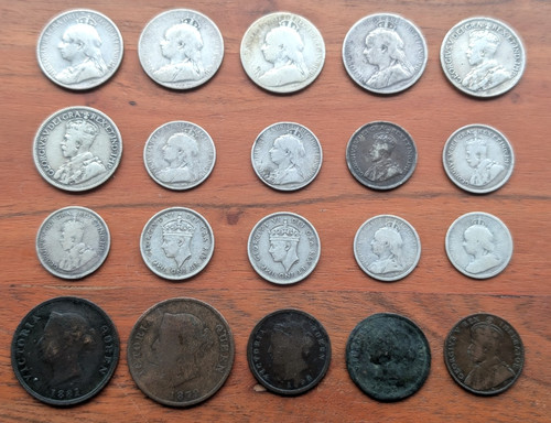 Job lot old cyprus coins - old, 1/4