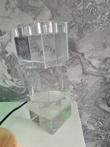 Stacked crystal lucite - stacked, or
