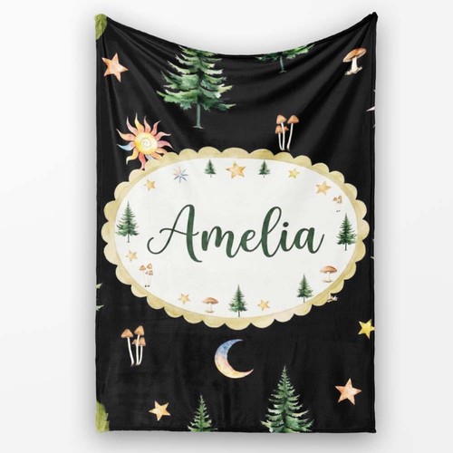 Soft fleece blanket watercolor - soft,
