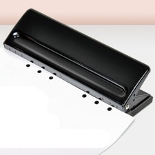 2025 Paper Filofax Punch 6-Hole A4 A5 A6 Adjustable Metal Organiser Hole Puncher
