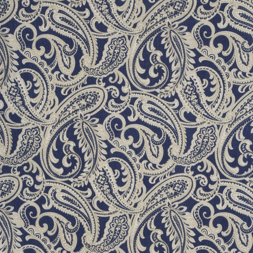 Paisley print amira navy - paisley,