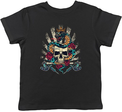 Skull king kids shirt tattoo - skull,