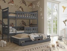 Children Wooden Pine Bunk Bed