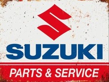 Suzuki Parts Service, Retro Metal Sign Man Cave / Garage / Vintage / Bar /Pub A5