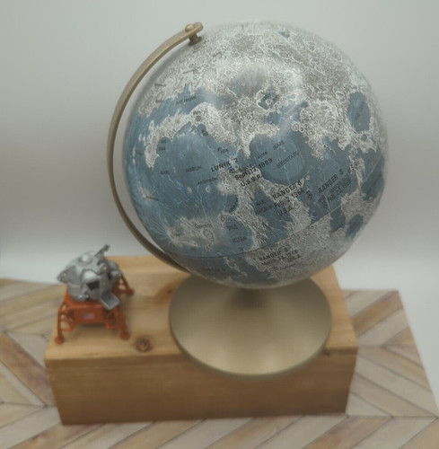 Vintage moon lunar impact - vintage,