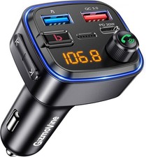 GizmoVine Bluetooth Car Adapter, FM Transmitter, Wireless Hands Free Phone Kit,