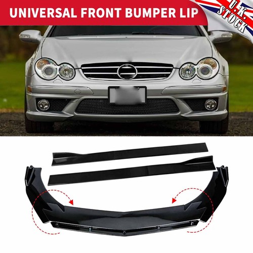 Black front bumper lip - front,