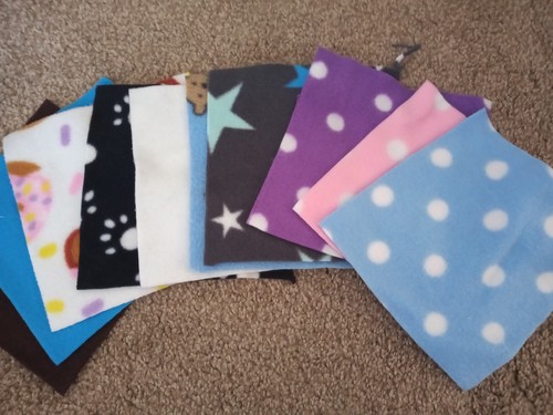 Fleece offcuts pack of 10 - 6",