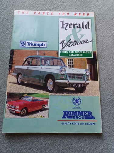 Rimmer bros triumph herald and - rimmer,