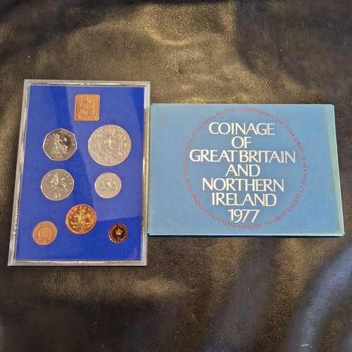 1977 proof set including - including, crown